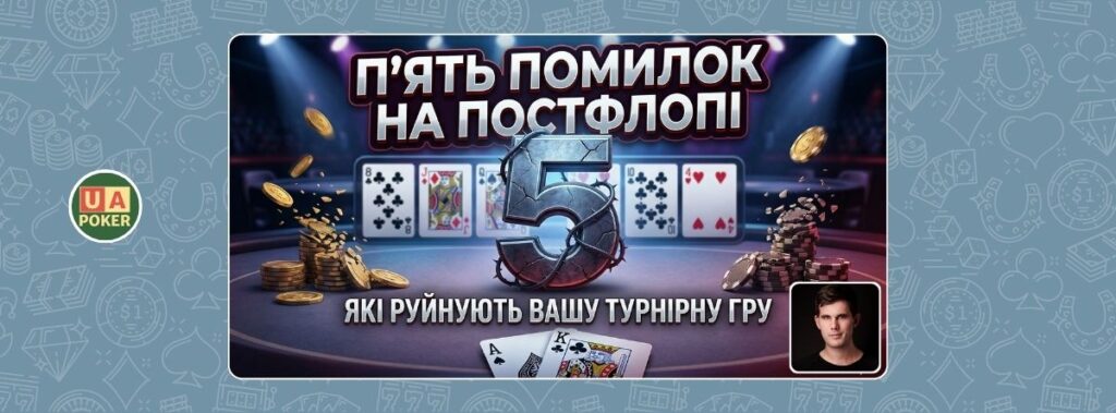 Алекс Фітцджеральд: 5 помилок на постфлопі, які тягнуть вас на дно